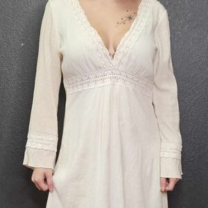 Creme dress Size L